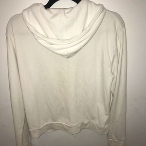 White brandy Melville zip up